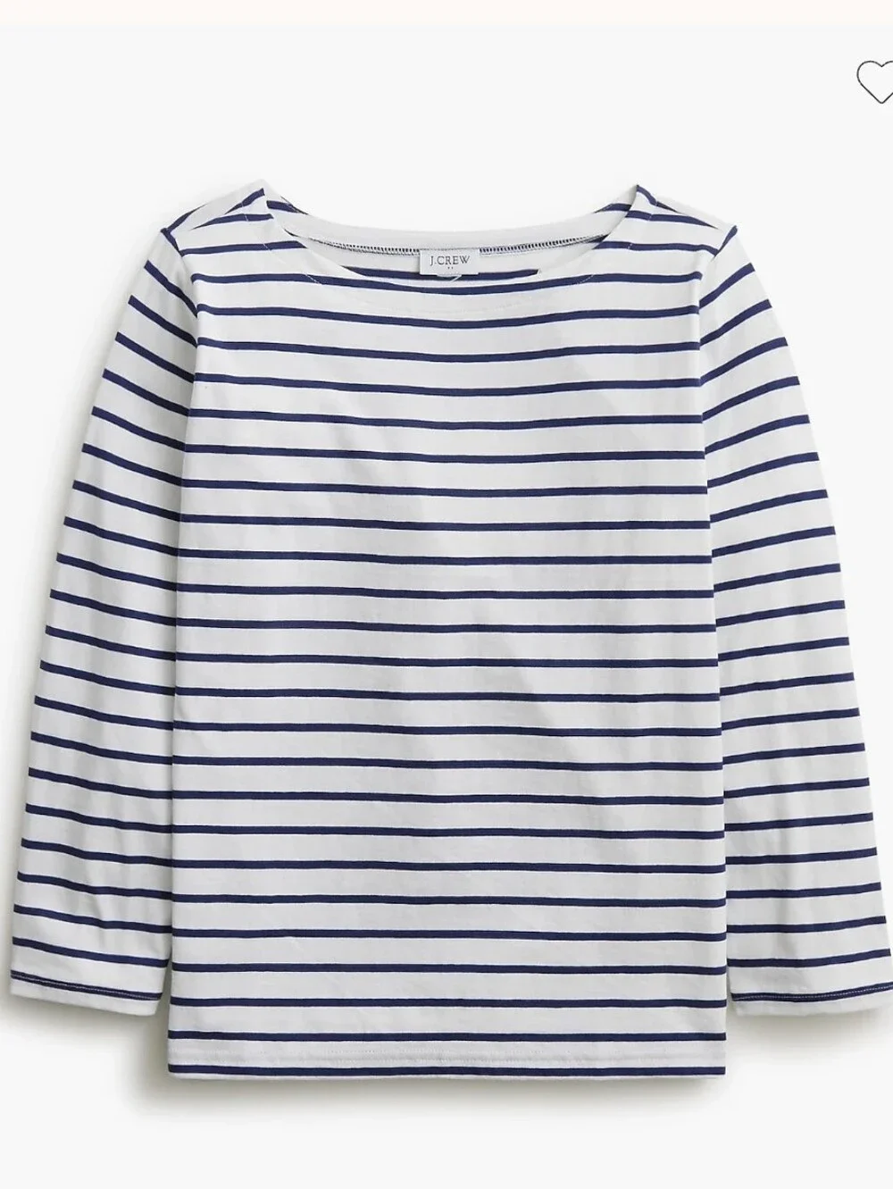 J. Crew Striped Boatneck Top